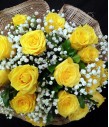18 Imported Yellow Roses